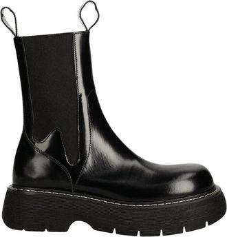Msgm Platform Chelsea Boots - Dames - Chelseaboots - Zwart - 37 EU - Leer - Schoenen