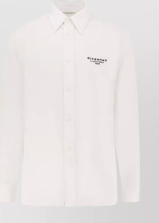 Givenchy logo print classic fit cotton shirt