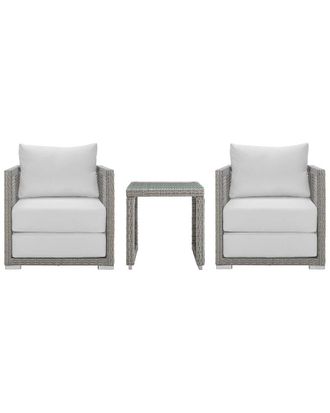 ModWay Aura 3Pc Outdoor Patio Wicker Rattan Set