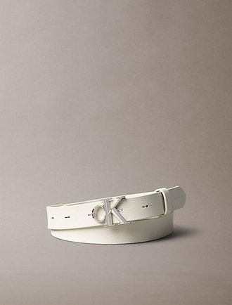 Calvin Klein Cintur&oacute;n Con Logo Monograma De Piel