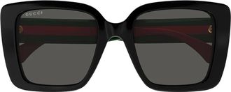 Gucci Gg1861S Zonnebril - Dames - Accessoires - Zwart - Maat: 53 MM Polyamide