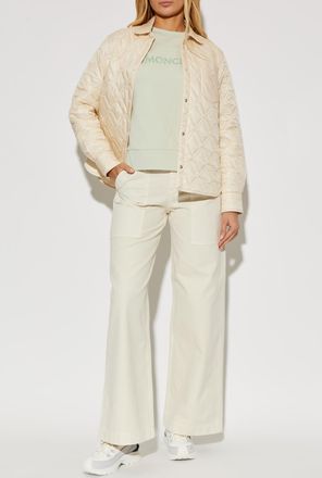 Moncler Sweatshirt With Logo, Womens, Green