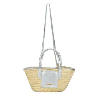 Jacquemus Woven Shoulder Bag - female - Jacquemus - Handbags - Beige - ONE SIZE - Bags