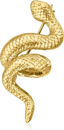 Ross-Simons Italian 18kt Gold Over Sterling Snake Pin