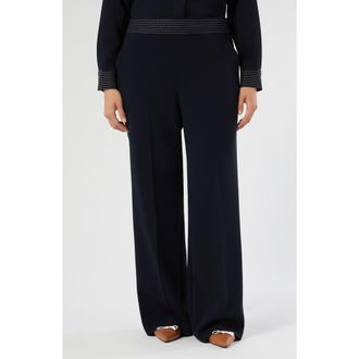 Marina Rinaldi Briose Wide Leg Pants in Midnight Blue at Nordstrom, Size 20W