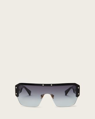 AllSaints Womens Acetate Erika Visor Sunglasses, Size: One Size