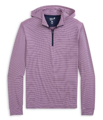 Johnnie-O Mens Hybrid Hoodie In Navy/porto Pink
