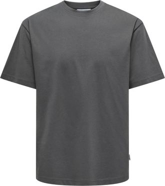 Only & Sons Only & Sons, Uomo, Top, Grigio, XL, new