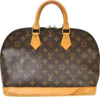 Louis Vuitton Alma Monogram Canvas Brown Canvas Handbag (Pre-Owned)