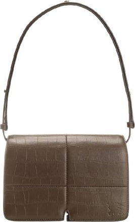 Burberry Snip Adjustable Strap Leather Shoulder Bag
