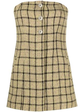 Ganni Strapless top - Beige