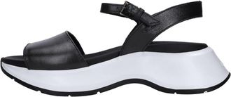 Hogan H598 Sandaal - Dames - Sleehakken - Zwart - 36 EU - Leer - Schoenen