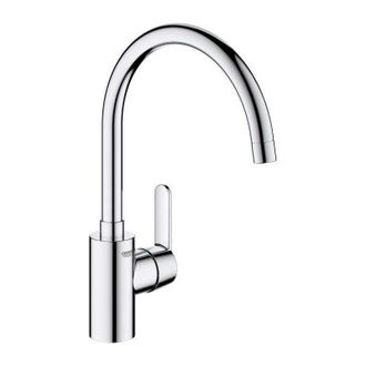 GROHE Grifo De Cocina - Cromado - Boquilla En C - Alto - Rotaci&oacute;n 150&deg; Grohe Get - 31494001
