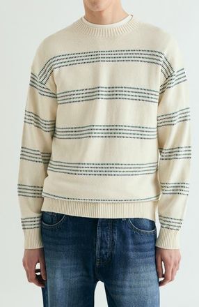 Scalpers Retro Striped Sweater in Offwhite at Nordstrom, Size Xx-Large Eu