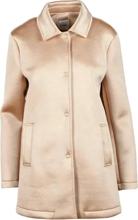 Motel Beige Relaxed Polyester Jacket