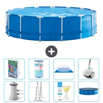 Intex Piscina Con Estructura Redonda - 457x122 Cm - 9-piezas S549