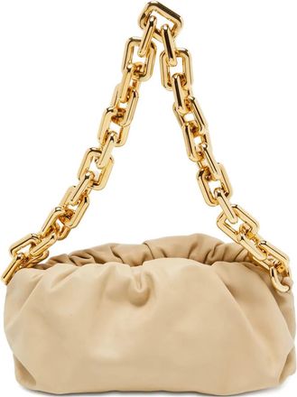Bottega Veneta The Chain leren schoudertas - Beige