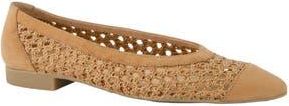 Paul Green Daisy Pointed Toe Flat in Sisal Diva Combo at Nordstrom Rack, Size 7.5Us / 5Uk
