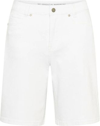 MY ESSENTIAL WARDROBE Dames, Korte broeken, Wit, Maat: W26 Katoen