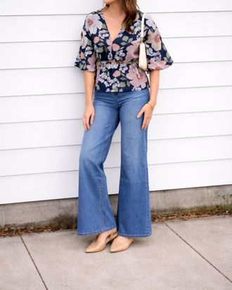1822 Denim Wide Leg Jeans In Miles Wash