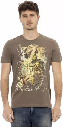 Trussardi Samurai Graphic Tee - - Tops - Uomo - Marrone - M