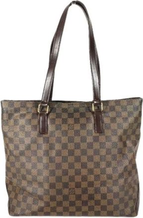 Louis Vuitton Pre-owned Tote Bags, female, Brown, Size: ONE SIZE Pre-owned Damier Canvas Tote Bag