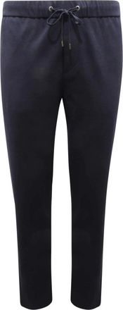 PESERICO Blauwe Tuta Broek Made in Italy - Heren - Slim Fit Broeken - Blauw - M - Broeken
