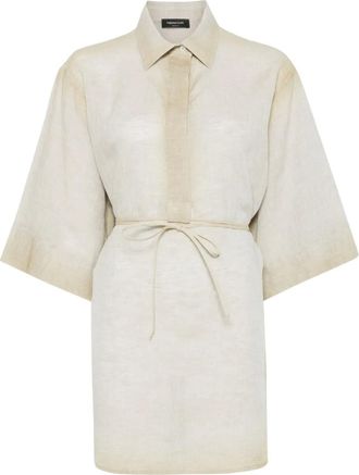 Fabiana Filippi Tunica in lino - Toni neutri