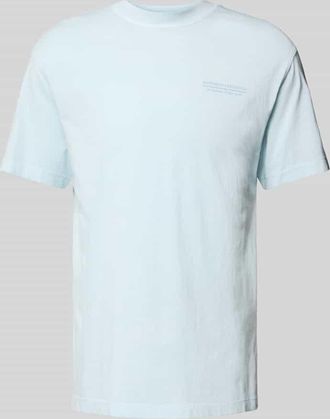 Tom Tailor Denim Relaxed Fit T-Shirt aus reiner Baumwolle in Hellblau, Gr&ouml;&szlig;e XXL