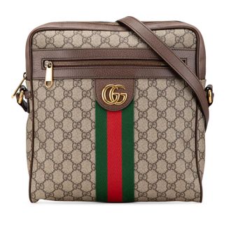 Gucci Pre-owned Womens Gg Supreme Messenger Bag Model 602767 - Grey Textile - One Size