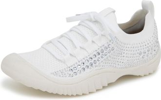 JBU by Jambu JBU Womens Brittney Casual Lace-Up Comfort Sneaker, White/Jewel, 5.5 UK