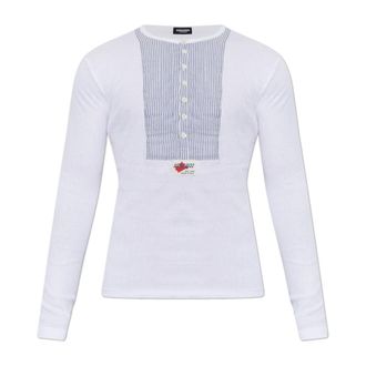 Dsquared2 Heren, Tops, Wit, Maat: XL Katoen