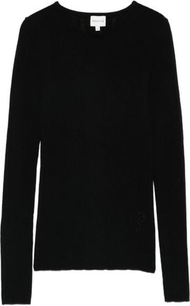 Birgitte Herskind Wool Crewneck Sweater - Dames - Ronde hals truien - Zwart - XS - Wol - Truien & Vesten