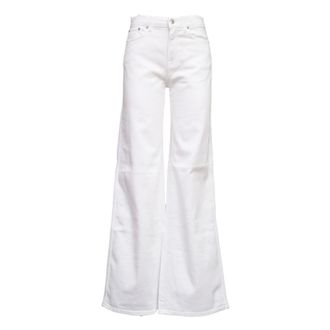 Department Five Wide Jeans, female, White, Size: W28 Wide-leg Jeans