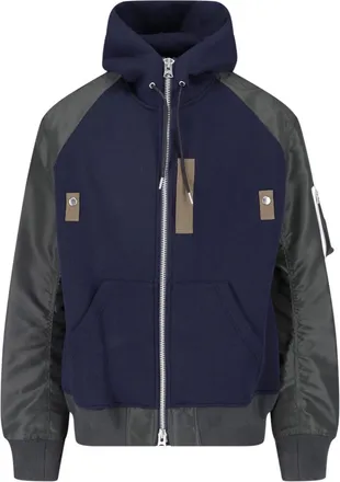 sacai Giacca Bomber Cappuccio