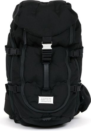 Maison Margiela large Glam Slam backpack - men - Polyester/Polyamide/Calf Leather/Zinc/Brass - OS - Black