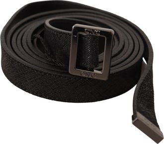 Costume National Womens Belt - Black Leather - Size 85 cm