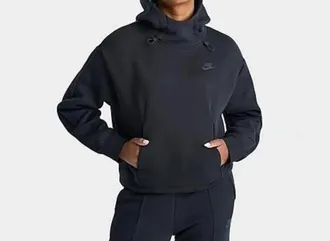 Nike Oversized Tech Fleece Hoodie In Black