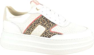 DL Sport Luipaardprint Sneaker - Dames - Sneakers - Wit - 38 EU - Schoenen