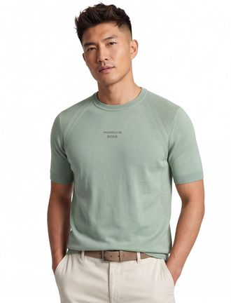 HUGO BOSS BOSS Green T-shirt groen Porsche lijn normale fit