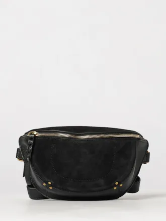 Jerome Dreyfuss Marsupio Lino in pelle liscia e suede con chiusura a zip