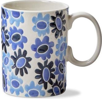 Tag Mod Flower Mug Blue Stoneware Everyday at Nordstrom