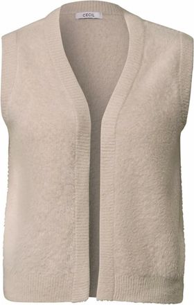 Cecil Cardigans - Dames - Truien - Beige - Maat: 2XL Zijde