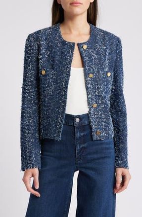 Frame Denim Denim Boucl&eacute; Jacket in Magic at Nordstrom Rack, Size X-Large