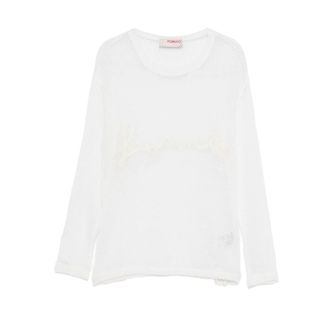 Fiorucci Embroidered Mesh Sweater