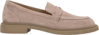 Estro & Luminara Schoenen, Dames, Beige, 36 EU, Leer, Penny Loafers
