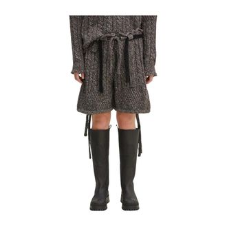 Ottolinger Pantalones Cortos de Punto - Shorts - Mujer - Marr&oacute;n - XS