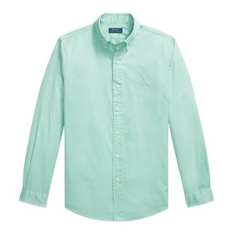 Ralph Lauren Casual Shirts, male, Green, Size: XL Custom Fit Shirt
