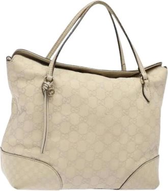 Gucci Pre-owned Tote Bags, female, White, Size: ONE SIZE Pre-owned Leather handbags
