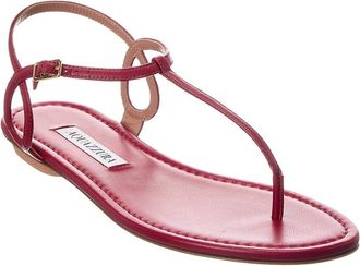 Aquazzura Almost Bare Leather Sandal